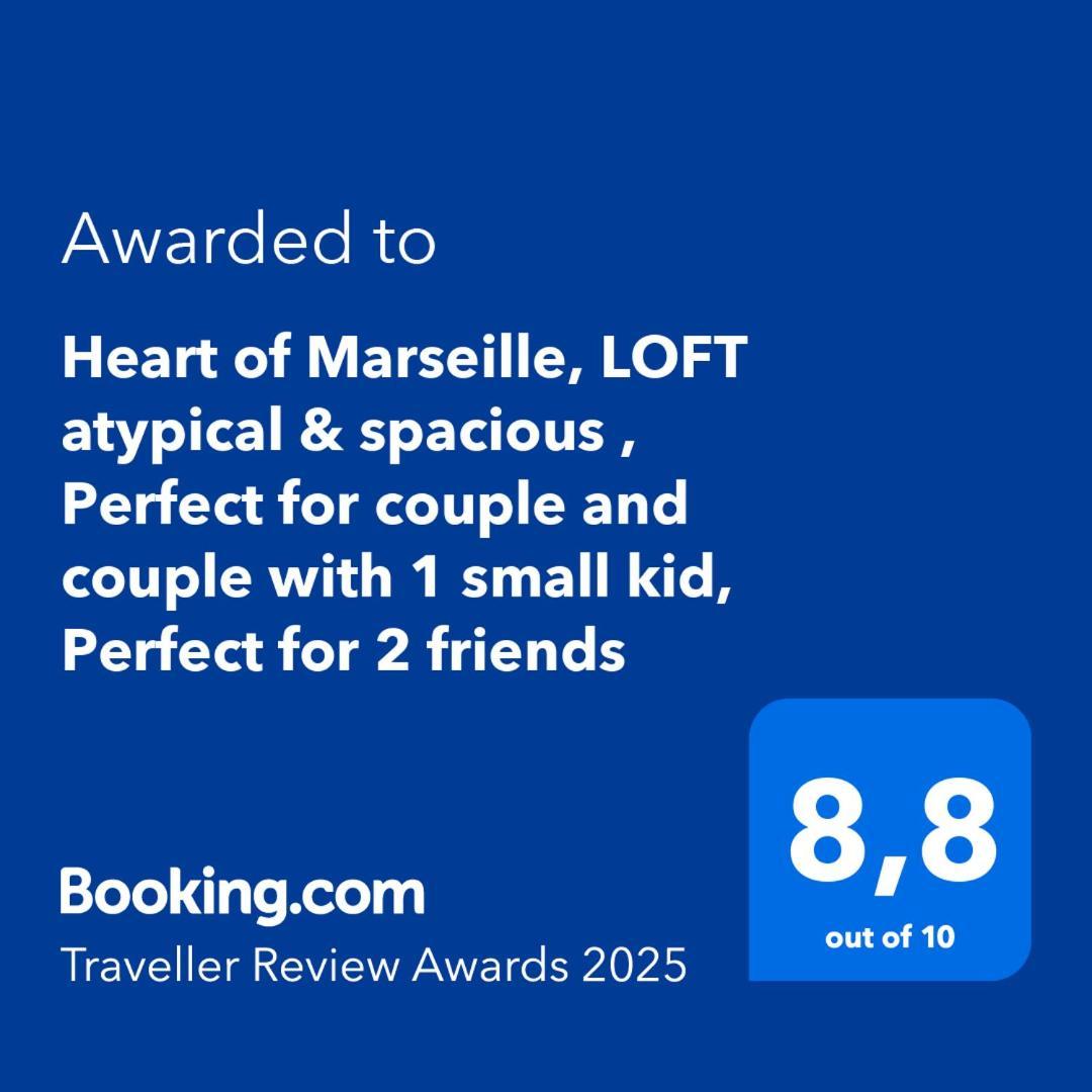 Heart Of Marseille, Loft Atypical & Spacious , Perfect For Couple And Couple With 1 Small Kid, Perfect For 2 Friends מראה חיצוני תמונה